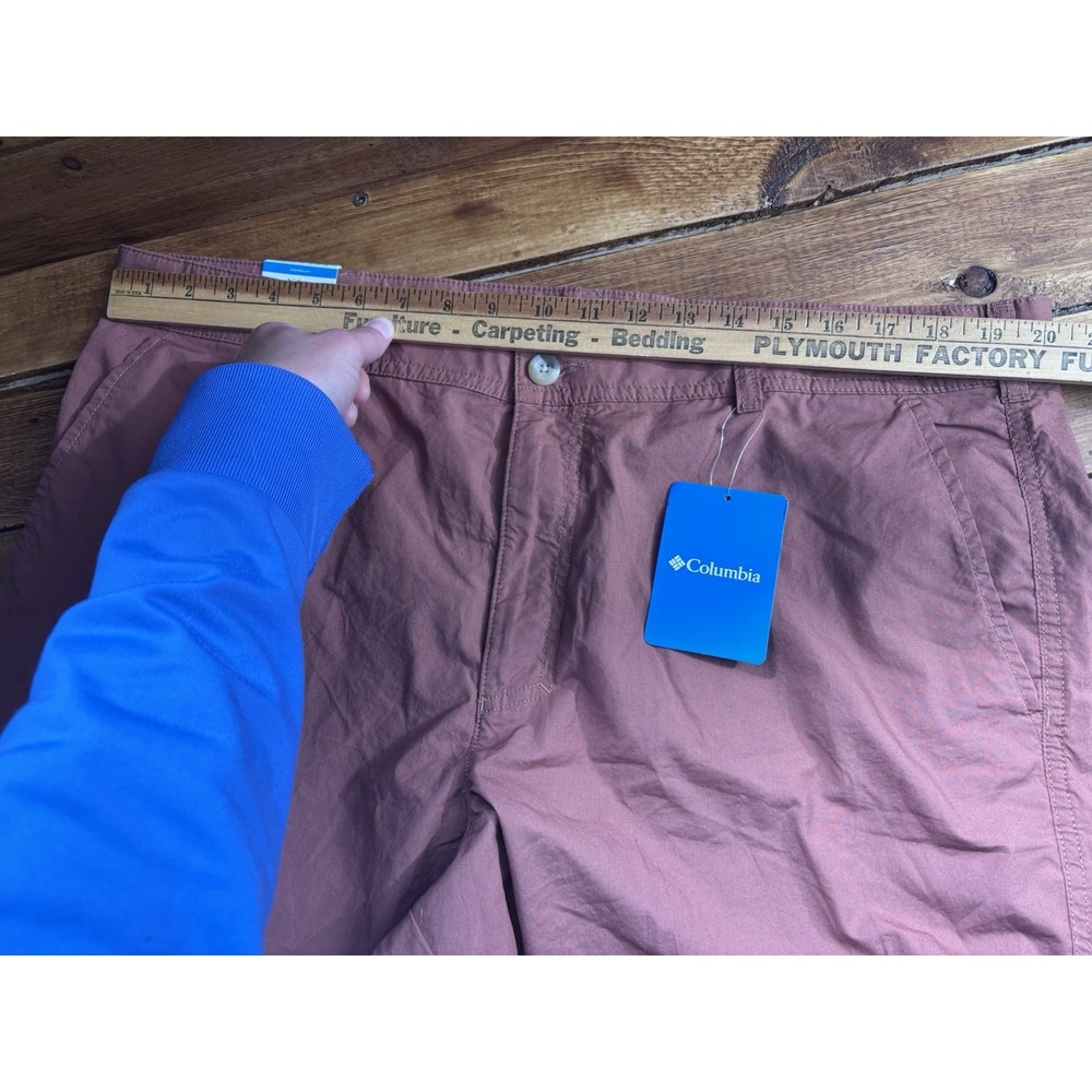 Columbia Shorts Men's 40" Clay Brown Washed Out Hiking Camping Casual 8"‎ NEW - Picture 5 of 7